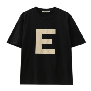 Fear Of God Big E Logo T-Shirt Black