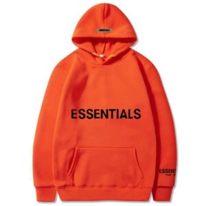 Fear of God Essentials Graphic Pullover Hoodie Orange