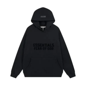 Essentials Fog Black Hoodie