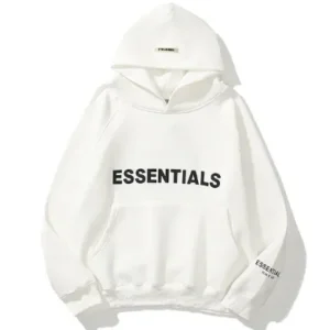 White Essentials Hoodie